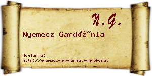 Nyemecz Gardénia névjegykártya